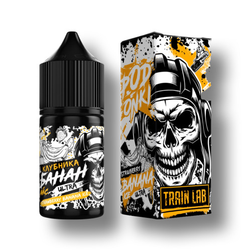 Жидкость PODONKI Ultra Salt - Strawberry Banana Ice 30мл (Salt 7+)