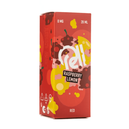 Жидкость Rell Low Cost Salt - Raspberry Lemon 28мл (0мг+бустер 18мг)