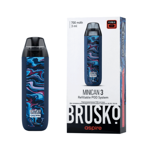 Brusko Minican 3 Pod 700mAh (Темно-синий Флюид)