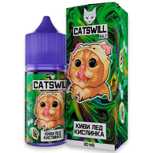 Жидкость Catswill Salt - Киви лед кислинка 30мл (20mg)