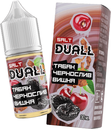 Жидкость DUALL Salt - Табак, чернослив, вишня 30мл (20mg)