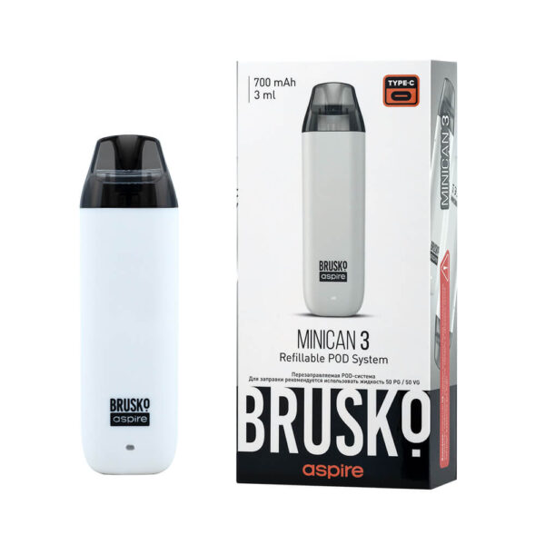 Brusko Minican 3 Pod 700mAh (Белый)