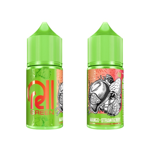 Жидкость Rell Green Salt - Mango Strawberry 30мл (20 Hard)