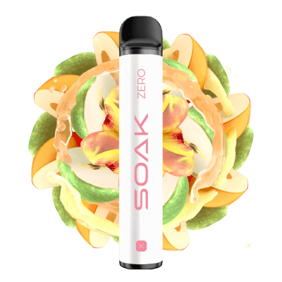 Одноразовая ЭС SOAK X Zero 1500 - Apple peach bonbon (Яблоко персик) Без никотина