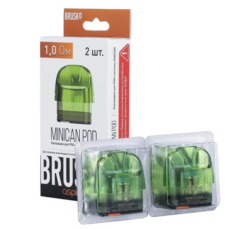 Картридж Brusko Minican (1.0 Ом 3ml) Зелёный