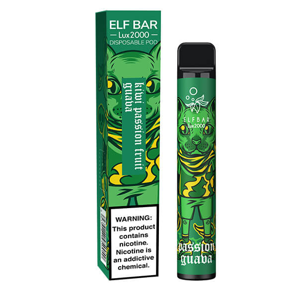 Одноразовая ЭС Elf Bar Lux 2000 - Kiwi Passion Fruit Guava (Киви Маракуйя Гуава)