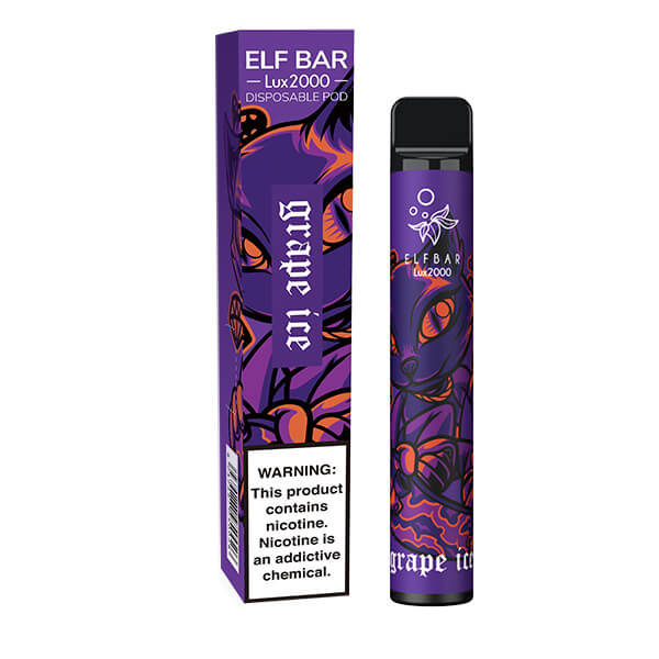 Одноразовая ЭС Elf Bar Lux 2000 - Grape Ice (Виноград Ice)