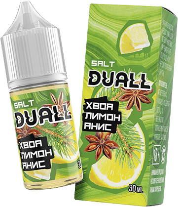 Жидкость DUALL Salt - Хвоя Анис Лимон 30мл (20mg)