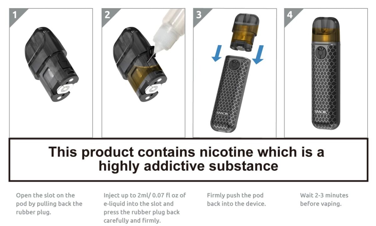 Smok Novo 4 Mini Pod Kit 900mAh (Black Cobra)