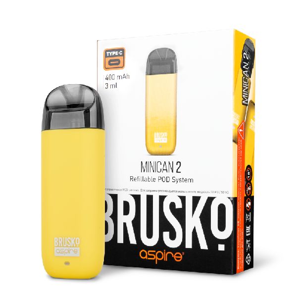 Brusko Minican 2 Pod 400mAh (Желтый)