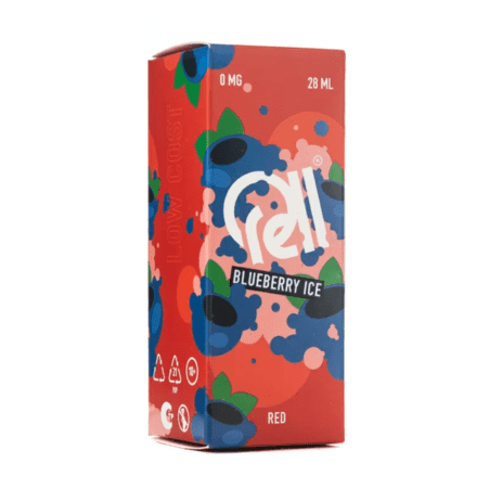 Жидкость Rell Low Cost Salt - Blueberry Ice 28мл (0мг+бустер 18мг)