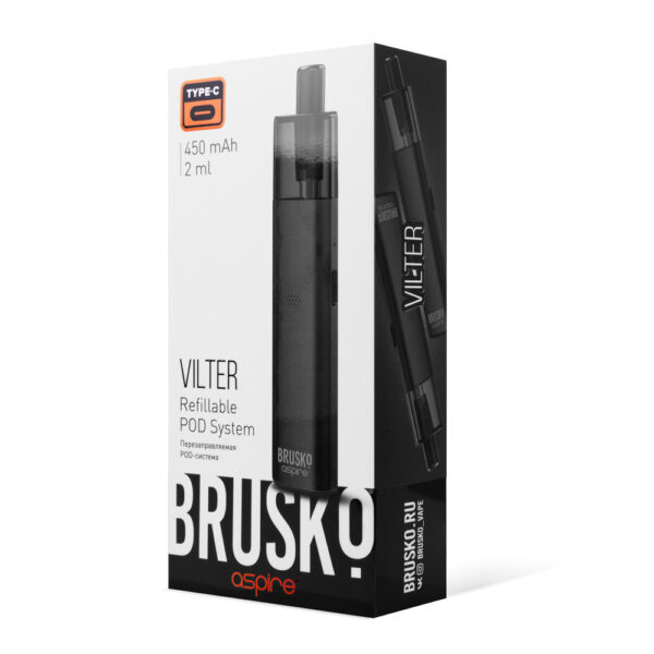 Brusko Brusko Vilter Pod 450mAh (Чёрный)