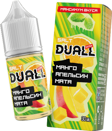 Жидкость DUALL Extra Salt - Манго апельсин мята 30мл (20mg)