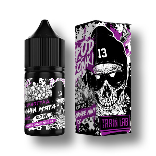 Жидкость PODONKI Ultra Salt - Lychee Grape Mint Ice 30мл (Salt 7+)