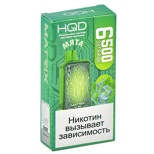 Одноразовая ЭС HQD MATRIX 6500 - Мята