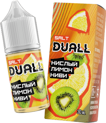 Жидкость DUALL Salt - Кислый лимон Киви 30мл (20mg)