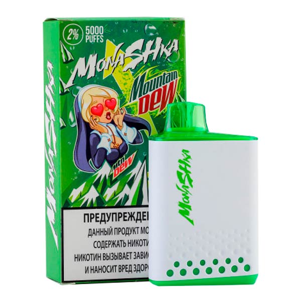 Одноразовая ЭС Monashka 5000 - Mountain Dew (Газировка Маунтин Дью)