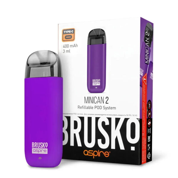 Brusko Minican 2 Pod 400mAh (Фиолетовый)