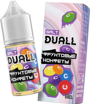 Жидкость DUALL Salt - Фруктовые конфеты 30мл (20mg)