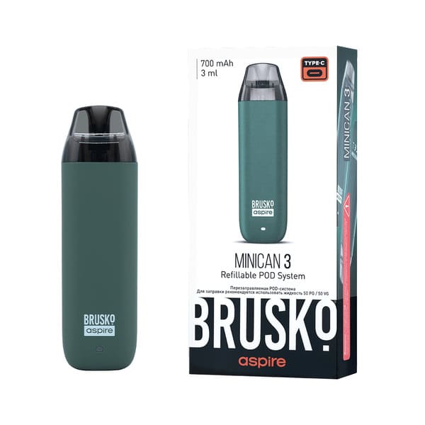 Brusko Minican 3 Pod 700mAh (Темно-зеленый)