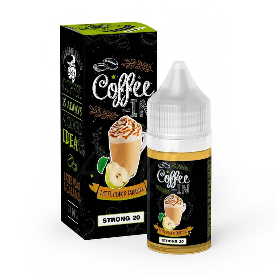 Жидкость Coffee-In Salt - Latte Pear Caramel 30мл (Strong)