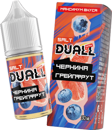 Жидкость DUALL Extra Salt - Черника грейпфрут 30мл (20mg)