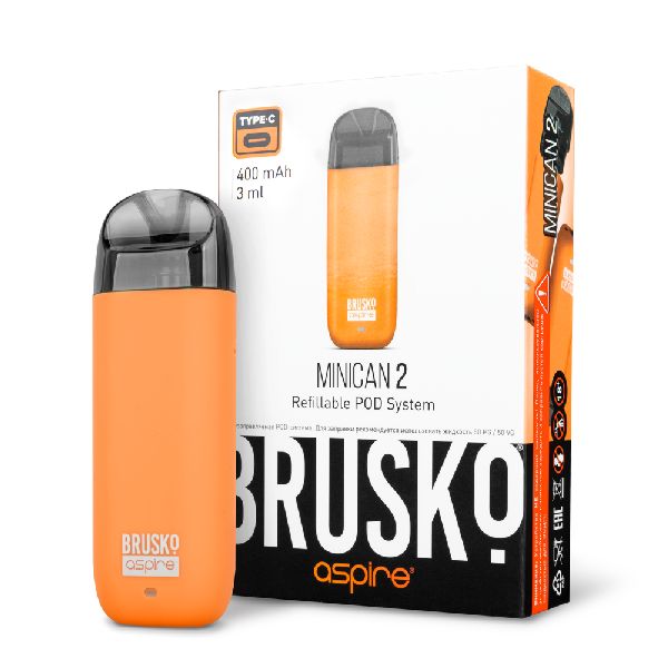 Brusko Minican 2 Pod 400mAh (Оранжевый)