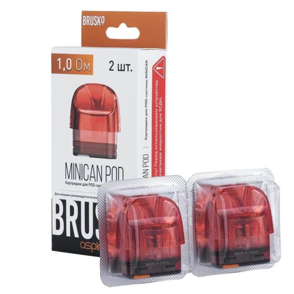 Картридж Brusko Minican (1.0 Ом 3ml) Красный