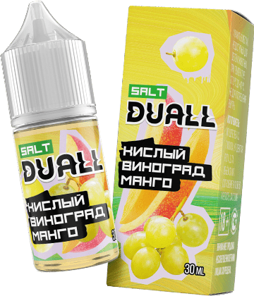 Жидкость DUALL Salt - Кислый виноград Манго 30мл (20mg)