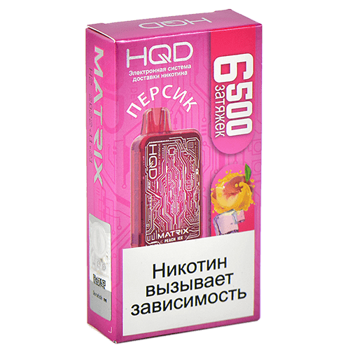 Одноразовая ЭС HQD MATRIX 6500 - Персик