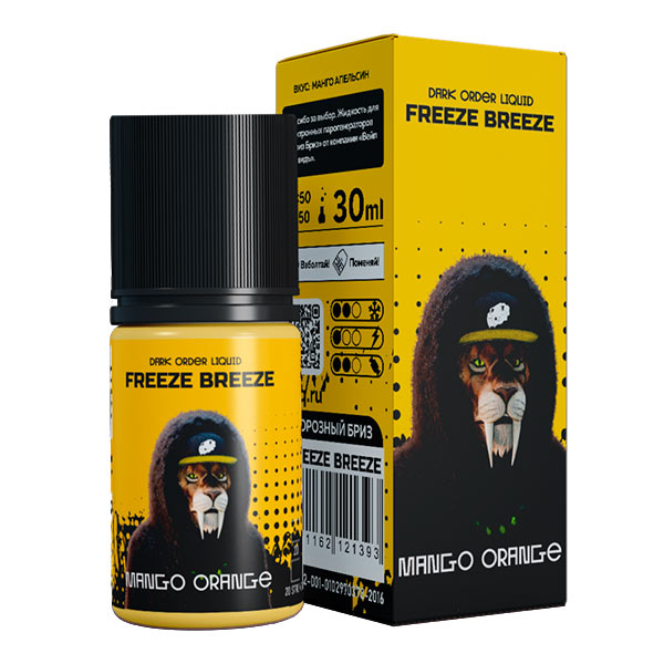 Жидкость Freeze Breeze Salt - Mango Orange (Манго, апельсин) 30мл (20mg)