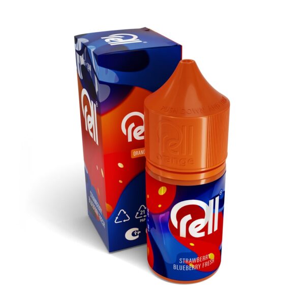 Жидкость RELL ORANGE - Strawberry Blueberry Fresh (0мг+бустер 18мг)