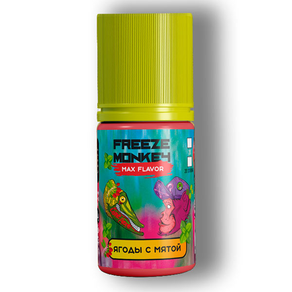 Жидкость Freeze Monkey MAX FLAVOR Salt - Ягоды с мятой 30мл (20mg)