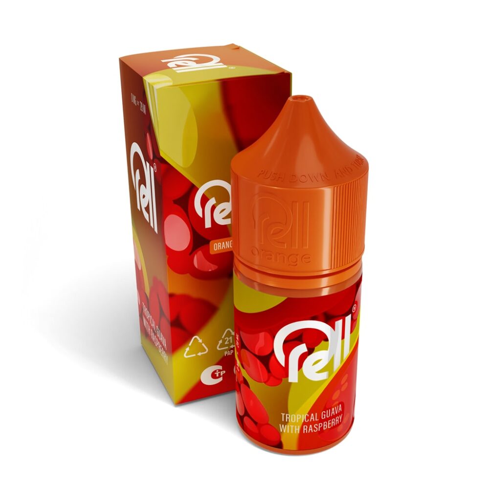 Жидкость RELL ORANGE - Tropical Guava With Raspberry (0мг+бустер 18мг)