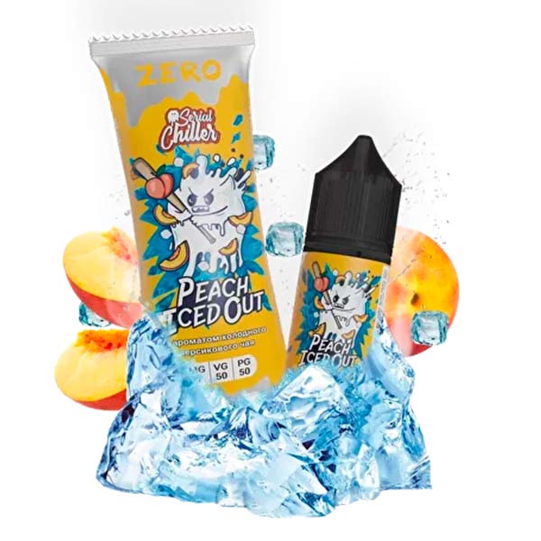 Жидкость Serial Chiller Zero Salt - Peach Iced Out(Холодный Персиковый Чай) 27мл 0мг