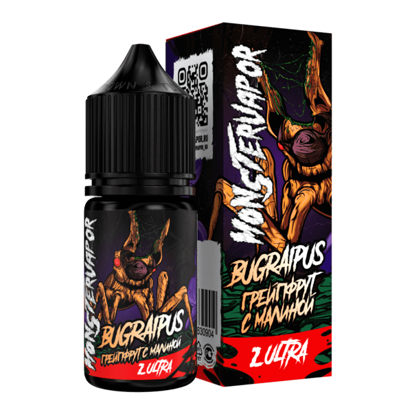 Жидкость MONSTERVAPOR Salt - Bugraipus 30мл (Грейпфрут с Малиной) (20mg)