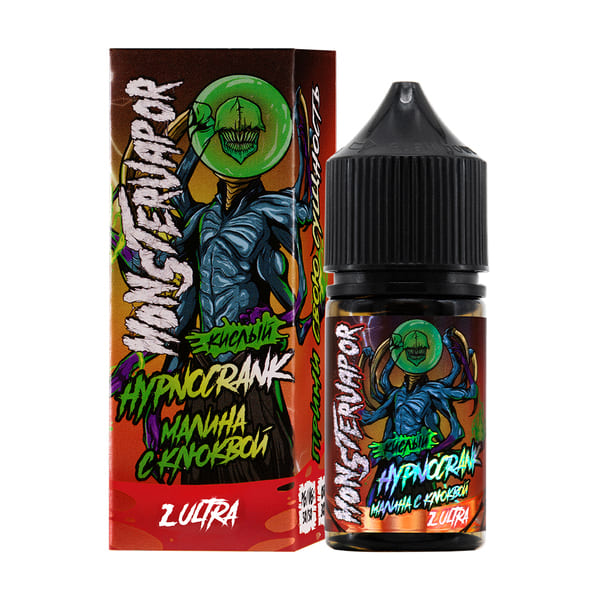 Жидкость MONSTERVAPOR Salt - Hypnocrank 30мл (Малина с Клюквой ) (20mg)