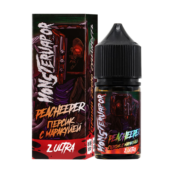 Жидкость MONSTERVAPOR Salt - Peacheeper 30мл ( Персик с Маракуйей ) (20 Ultra)