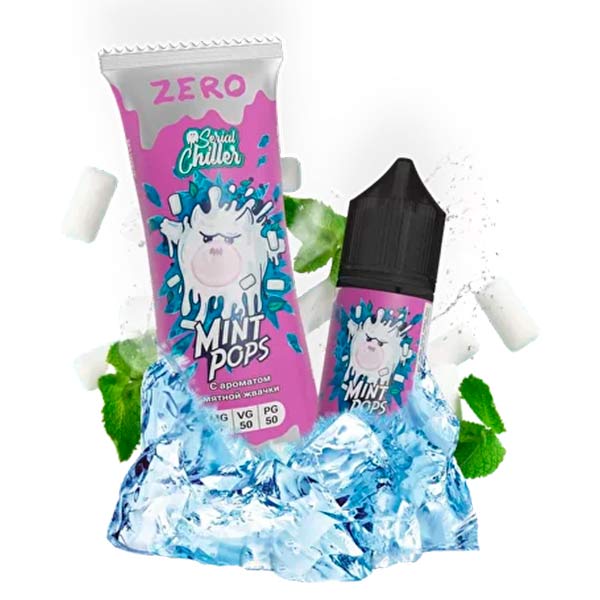 Жидкость Serial Chiller Zero Salt - Mint Pops (Мятная Жвачка) 27мл 0мг