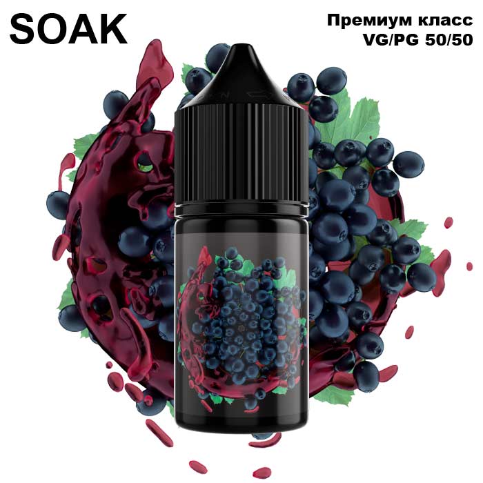 Жидкость SOAK L Salt - Blackcurrant Daiquiri 30мл (20mg) (Premium) (2)