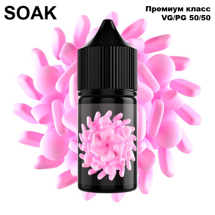 Жидкость SOAK L Salt - Bubble Gum 30мл (20mg) (Premium) (2)