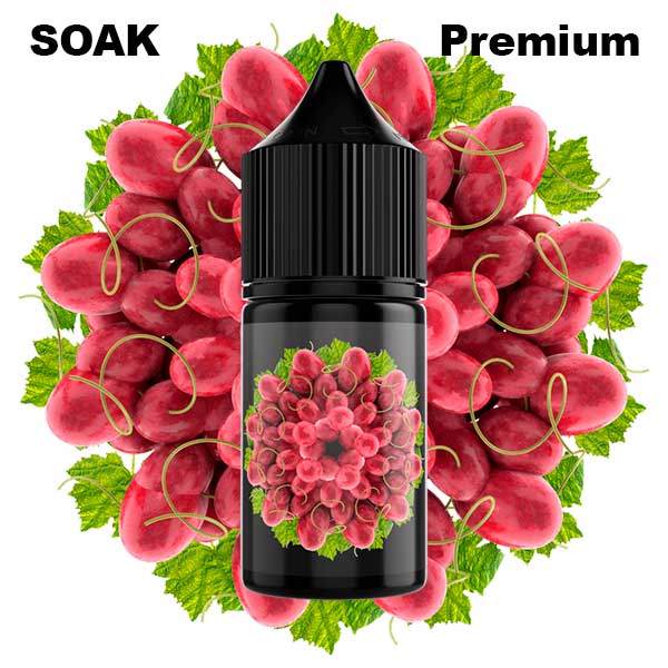 Жидкость SOAK L Salt - Rose Grape 30мл (20mg) (Premium) (2)