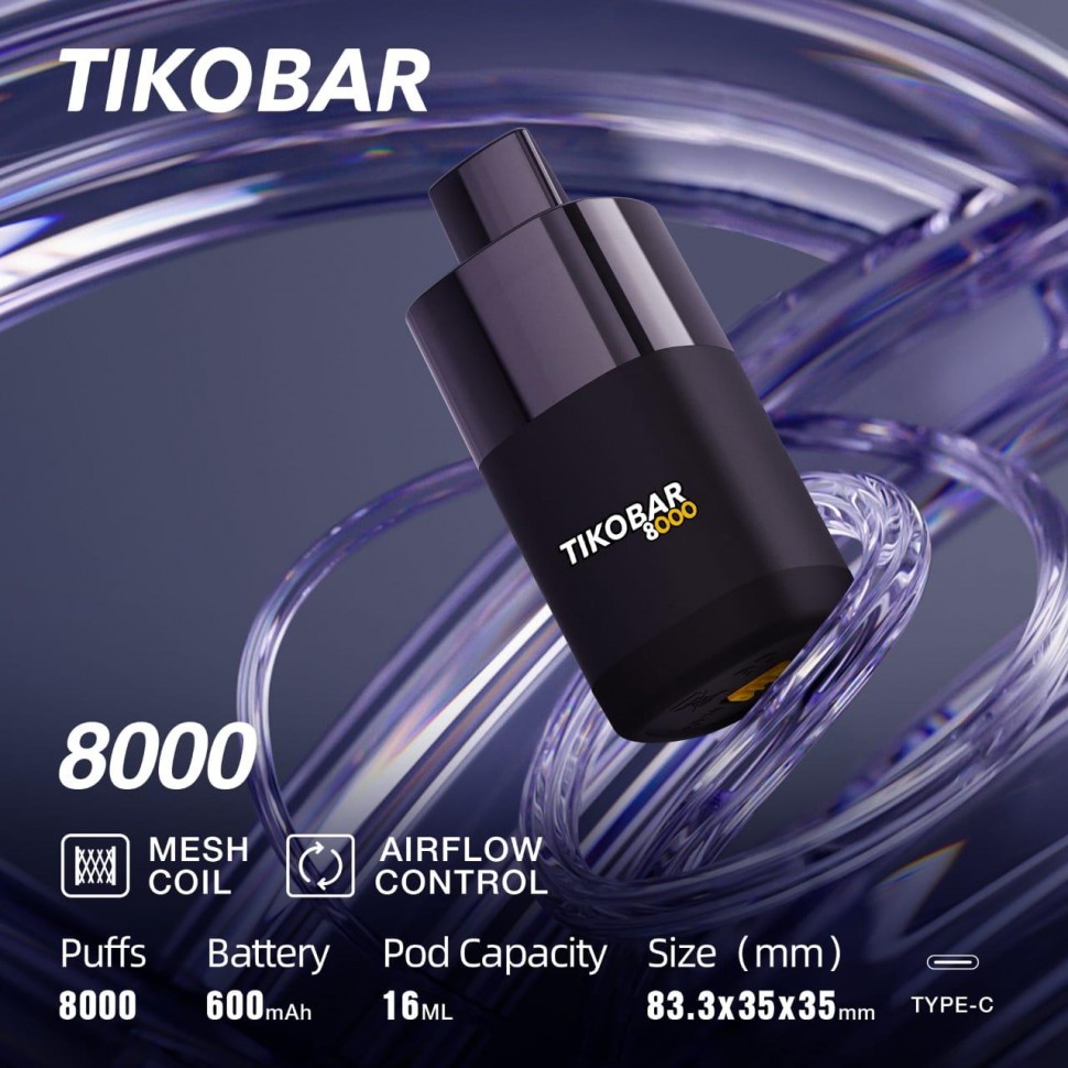 Одноразовая ЭС TIKOBAR 8000 - Пина Колада (M)