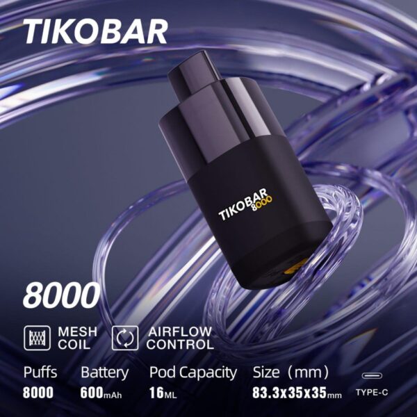 Одноразовая ЭС TIKOBAR 8000 - Малиновый лимонад (M)