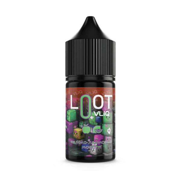 Жидкость Loot - Apple lime monster (Яблоко лайм) 27мл (0mg) (M)