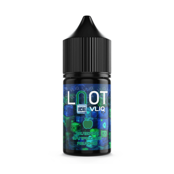 Жидкость Loot ice - Green taboo apple (Зеленое яблоко со льдом) 27мл (0mg) (M)