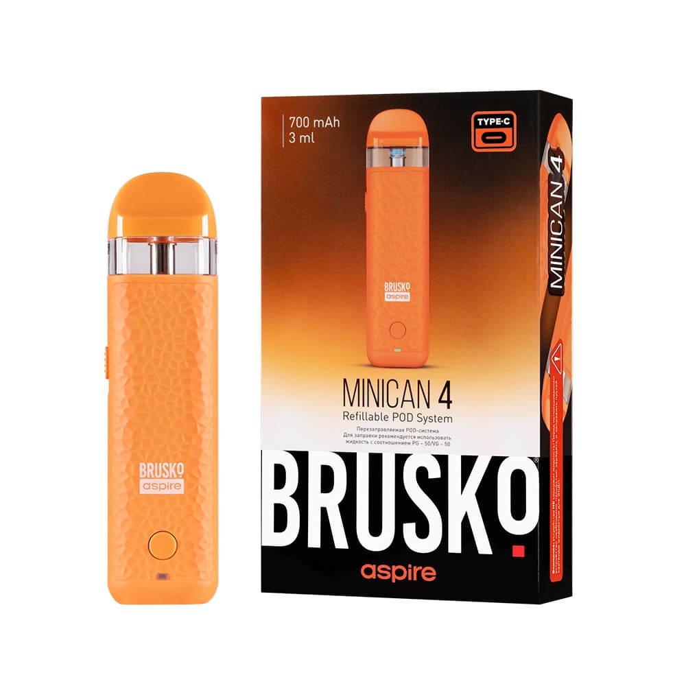 Brusko Minican 4 Pod 700mAh (Оранжевый)