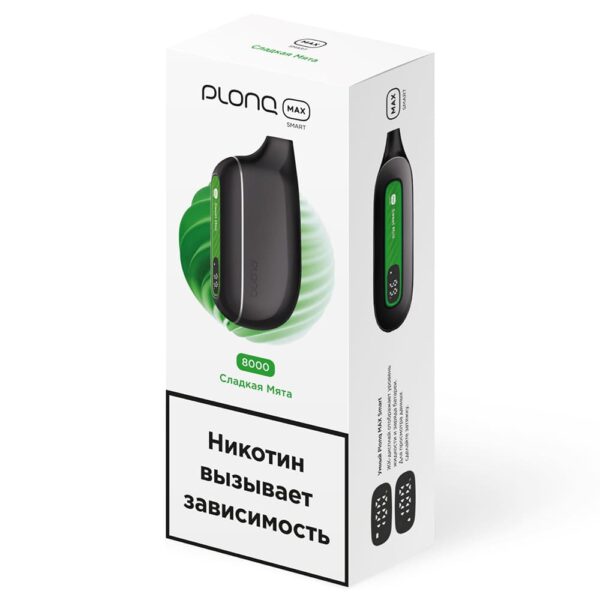 Одноразовая ЭС PLONQ Max Smart 8000 - Сладкая мята (М)