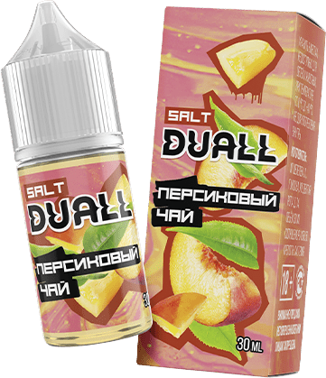 Жидкость DUALL Salt - Персиковый Чай 30мл (20mg)