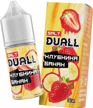 Жидкость DUALL Salt - Клубника Банан 30мл (20mg)